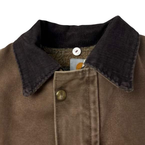 VTG 2007 Carhartt C10 Barn Coat Ranch Workwear Blanket Lined Jacket Chocolate - Picture 6 of 11